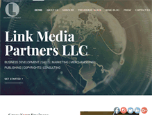 Tablet Screenshot of linkmediapartners.com
